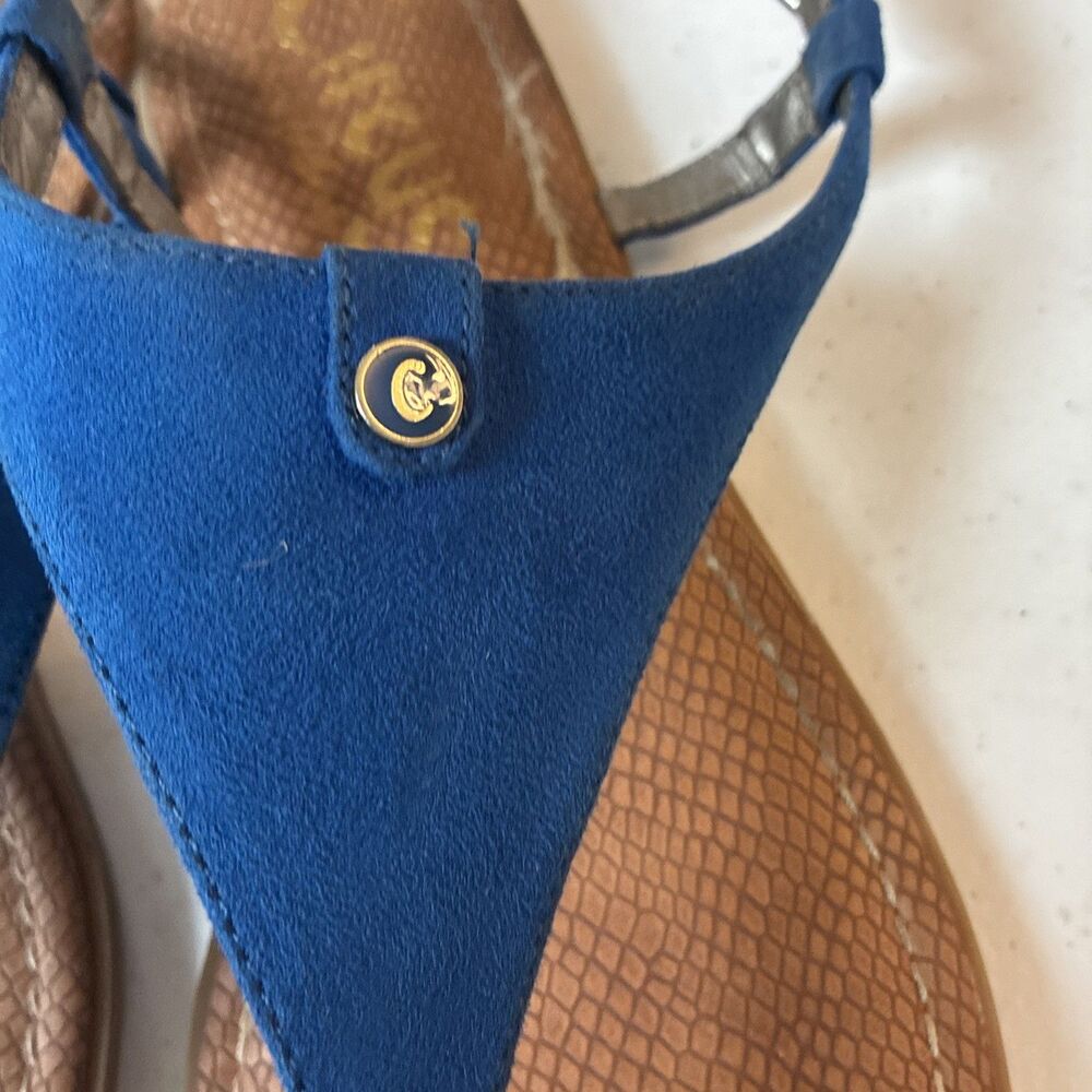 Circus By Sam Edelman Womens Carolina Blue Faux Suede Flat Sandals Size 9.5M - Picture 5 of 16